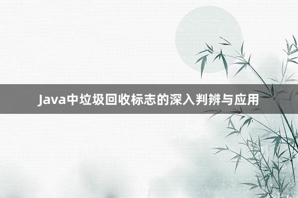 Java中垃圾回收标志的深入判辨与应用